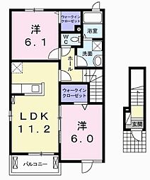 間取図画像 2LDK