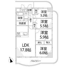 間取図画像 4LDK