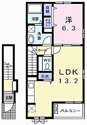 クローバー上本町 2階