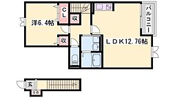 ブリックフェアリー 1LDKの間取図画像