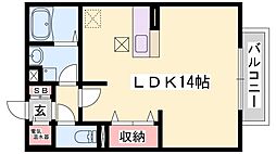 サニーハイツミキ ワンルームの間取図画像
