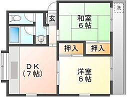 サンフラッツ2 2階/B203