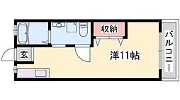 サンシティーJUN 1Kの間取図画像