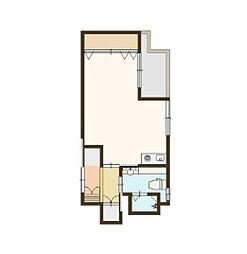 クオリティライフ壱番館 ワンルームの間取図画像