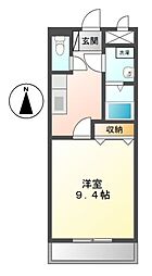 サン・メゾン天満 1Kの間取図画像
