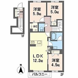 ル ボヌール 2階/0202