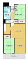 高砂ハイツ 3LDKの間取図画像