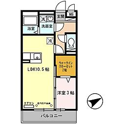 セジュール東阿保　Ｂ棟 3階/310