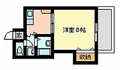 ガーデン西庄の里 1Kの間取図画像