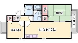 セジュール浜寺 3LDKの間取図画像