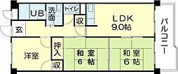 ロイヤルコーポ伊保 3DKの間取図画像
