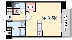 メゾンハピネス2 ワンルームの間取図画像
