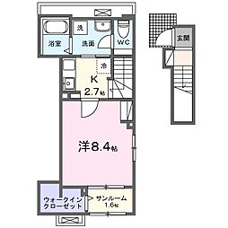 ベル・ステラ 1Kの間取図画像