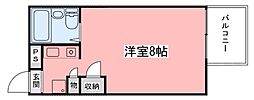 インタービレッジ東延末 ワンルームの間取図画像