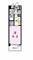 コンフォート本町 ワンルームの間取図画像