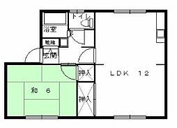 タウニィ笠原 1LDKの間取図画像