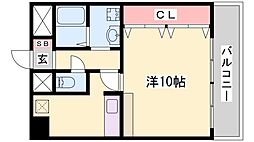 東今宿中村コーポ1 1Kの間取図画像
