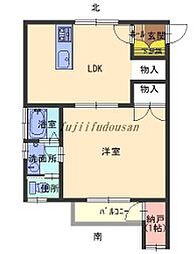 南ハイツ 1DKの間取図画像