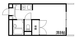 ノーブル高町 ワンルームの間取図画像