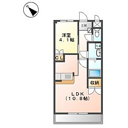 ウインド・ヒル 1LDKの間取図画像