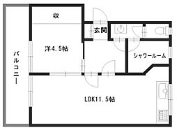 北山マンション 2階