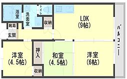 ヤナギマンション 3LDKの間取図画像