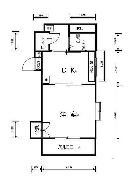 兵庫県姫路市坂元町(賃貸マンション1DK・5階・28.00㎡)の写真 その1