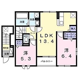 間取図画像 2LDK