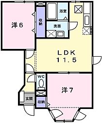 間取図画像 2LDK