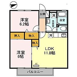 間取図画像 2LDK