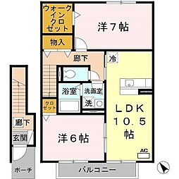 シャルム夢咲 2階