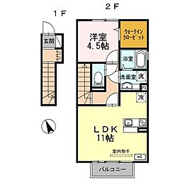 セジュール プランドール　A棟 2階