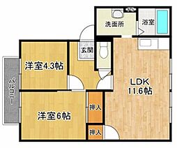 グレースヒルズシマダC・D 1階