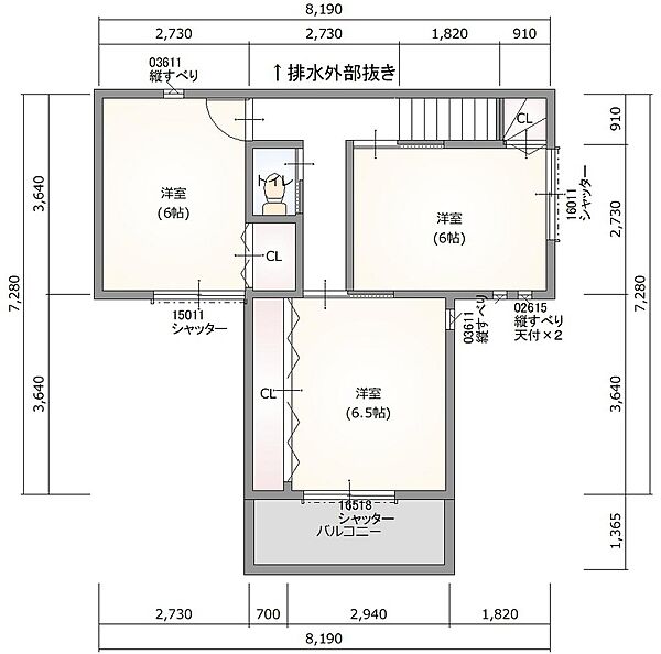 ◇建物プラン例◇2階　43.06m2