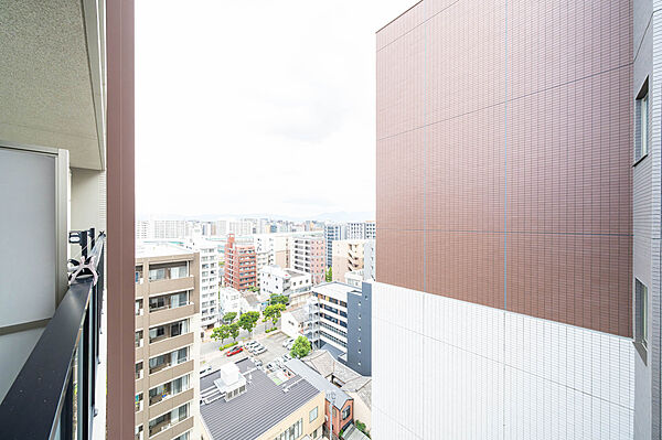 【住戸からの眺望】高層階につき、通行人の視線を気にせず暮らせます。家事や仕事の合間にバルコニーに出て、ほっと一息つける場所としてもおすすめです。