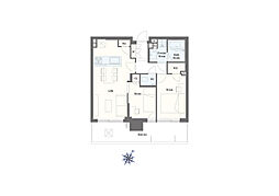 シティタワーズ東京ベイセントラルタワー 2LDKの間取図画像