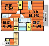 倉敷市中畝3丁目 2階建 築4年のイメージ