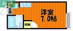 サザリィ川崎 ワンルームの間取図画像