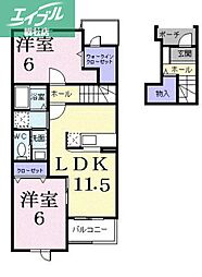 JR山陽本線 新倉敷駅 徒歩24分 2階/-