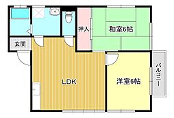 間取図画像 2LDK