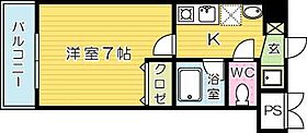 吉野町ワンルームマンション 205 ｜ 福岡県北九州市小倉北区吉野町2-16（賃貸マンション1K・2階・21.90㎡） その2