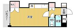 KLビル ワンルームの間取図画像