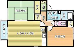 グロワール長行B棟 2階