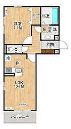 間取図画像 1LDK