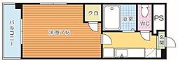 ガーデンハイツ中井 1Kの間取図画像