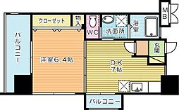 Felt1113 1DKの間取図画像