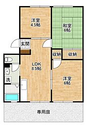 サクセス葛原A 3LDKの間取図画像