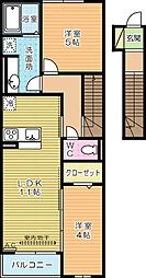 G-style 2LDKの間取図画像