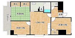ジョイフル桧垣 3LDKの間取図画像