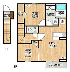 D-ROOM下城野 2階/201